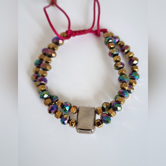 Set of Three Beaded Adjustable Bracelets - Picture 8 of 10